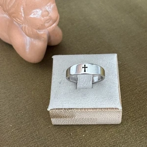 Anillo cruzado pequeño de plata de ley James Avery talla 7 - Imagen 1 de 7