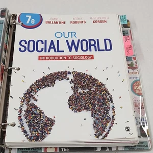 Our Social World: Introduction to Sociology Ballantine, Jeanne H Binder Edition - Foto 1 di 9