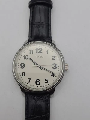 Timex TW2V21300 Men's Watch Analog Display Quartz Movement Black Band Working - Image 1 of 4