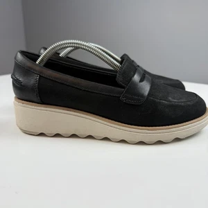 Clarks Sharon RanchWomen Loafers with Beige Sole Black Size 6 - Bild 1 von 10