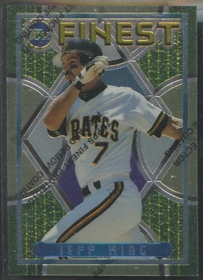 1995 Topps Finest #133 Jeff King Pittsburgh Pirates w/ coating - Image 1 of 2