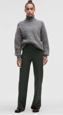 NWT Lululemon Stretch Knit Straight Leg Pull On Pant Blackened Pine XS 4 6 $148 - Image 1 of 4