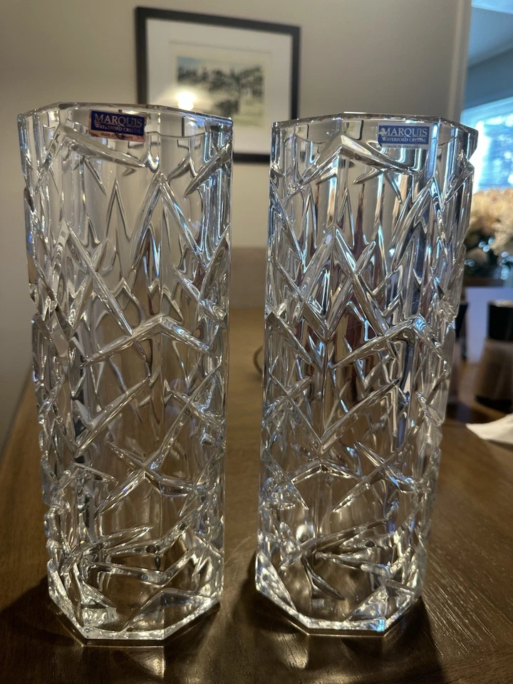 (2) Lámparas Waterford Crystal Hurricane nuevas, nunca usadas Foto 1 de 4