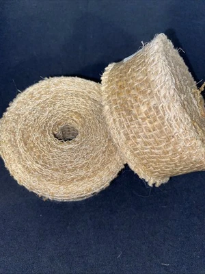 Burlap Ribbon Spool Lot Of 2 - Image 1 of 4