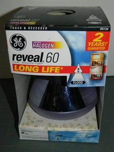 GE Reveal 60 watt BR40 Indoor Floodlight LONG LIFE 3000 hours 89736  FREE SHIP - Picture 1 of 4