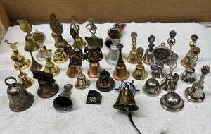 Large Bell Collection Vintage US States 36 Brass Gold Silver Pewter Colors - Picture 1 of 19