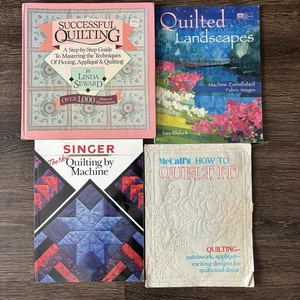 Lot of 4 Quilting Books How-To Guides Singer McCall’s Applique Machine  - Imagen 1 de 16