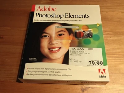 Original Adobe Photoshop Elements For Win & Mac User Guide And CD Sealed - Image 1 of 4