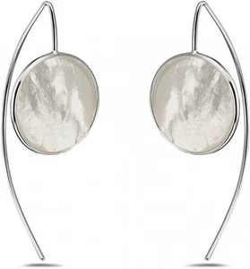925 Solid Sterling Silver Threader Drop Dangling Pierced Ear Wire Earrings in... - Picture 1 of 5