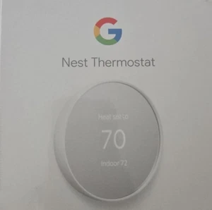 Google Nest Smart Thermostat, Snow - GA01334-US NEW - Picture 1 of 3