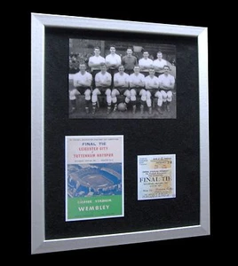 Tottenham/Spurs 1961 FA CUP + DOBLE LTD numerado ENMARCADO + ENVÍO GLOBAL EXPRESO - Imagen 1 de 6