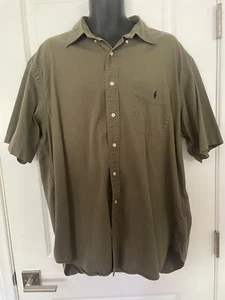 Ralph Lauren Button Up Short Sleeve X-Large Green - Picture 1 of 7