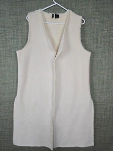 New Directions Faux Vest Blonde Fur Women's Large L - Picture 1 of 9