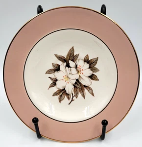 Plato de pan y mantequilla Sevron Fair Lady 6 1/8" acabado dorado diseño floral porcelana fina - Imagen 1 de 4