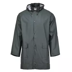Genuine Belgian army rain jacket waterproof wet weather lightweight olive NEW - Picture 1 of 4