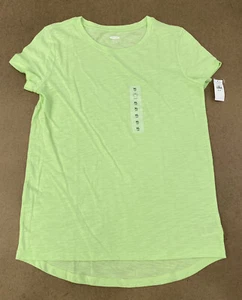 Old Navy Girls Size XL (14) Green Softest Slub-Knit Tee NWT - Picture 1 of 7