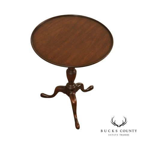 Kittinger Colonial Williamsburg Adaptation Mahogany Tilt-Top Tea Table Cover