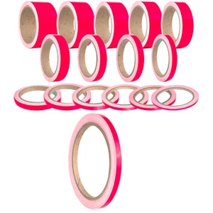 Zierstreifen Neon Pink 6mm Auto Girl Pinky Style New Streifensticker Pinstripes - Picture 1 of 6