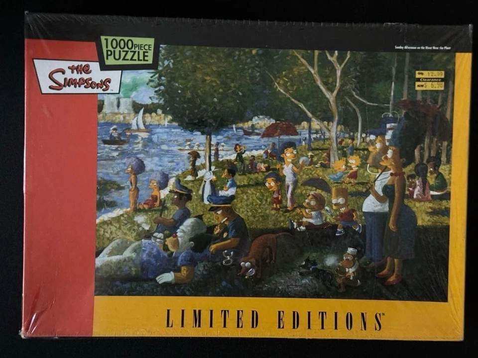 The Simpsons Limited Edition Jigsaw 1000 PC Puzzle a Montage of Charachters