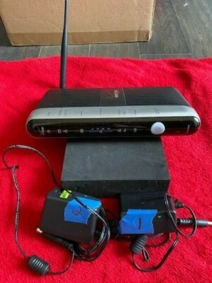 Verizon Actiontec MI424WR Rev. E WiFi Wireless N Router w/2 power plugs *Tested* - Image 1 of 4