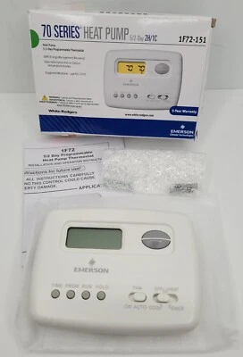 Emerson 1F72-151 5-2 Day Programmable Thermostat for Heat Pump Systems - Image 1 of 4