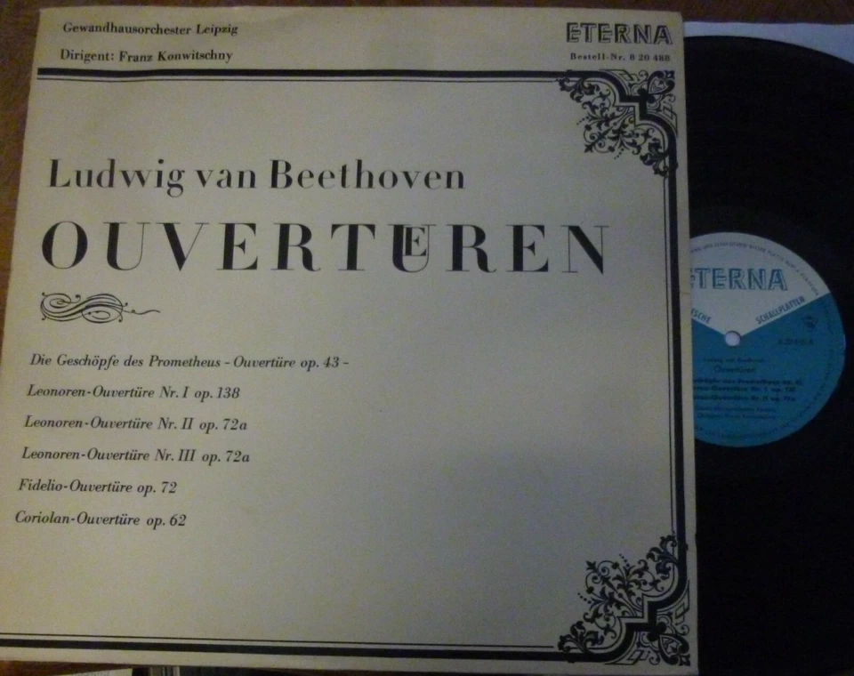 FRANZ KONWITSCHNY / BEETHOVEN overtures / ETERNA  - Image 1 of 1