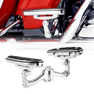 Soporte de estribo de piso de pasajero apto para Harley Touring Road Glide 93-Up Foto 1 de 4