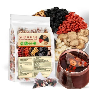 5er Box/125 Beutel Ginseng Five Treasure Tee - Nierenunterstützung, rote Dattel Kräutermischung - Bild 1 von 19