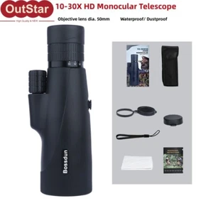 10-30X HD Monocular Telescope 22mm Eyepiece 50mm Objective Lens IP56 DT0035 - Picture 1 of 6