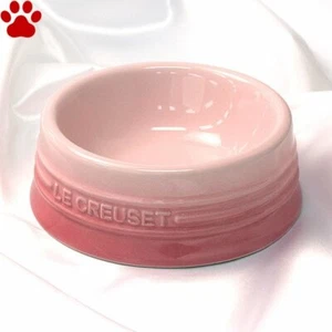 Tazón (S) para mascotas Le Creuset para comida para perro gato hecho de artículos de piedra cálida rosa - Imagen 1 de 12