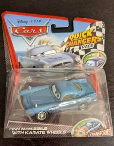 Disney Cars 2 Quick Changers Race 2011 Finn McMissile Karate Räder Spielzeug selten M10 - Bild 1 von 5