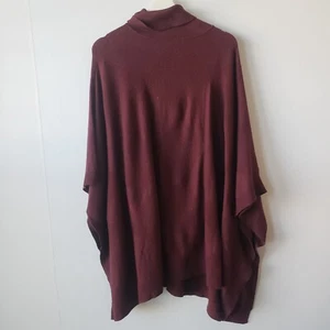 alfani women's turtleneck poncho elbow sleeves sweater size 1X - Picture 1 of 7