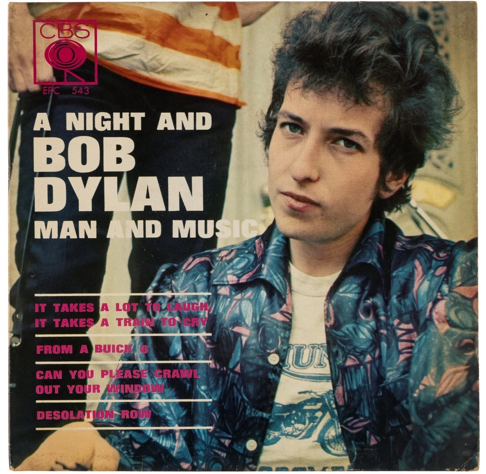Bob Dylan – A Night And Bob Dylan - Man And Music EPC 543, EP, Mexico, 1966 - Image 1 of 4