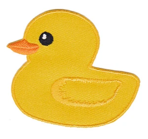 be66★Ente Quietscheentchen Aufnäher zum aufbügeln Bügelbild Patch 6,5 x 5,6 cm - Bild 1 von 1