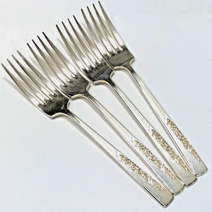 RODD Hamilton Silver Plate - Set 4 x  DINNER FORKS 20cm - English - Picture 1 of 5