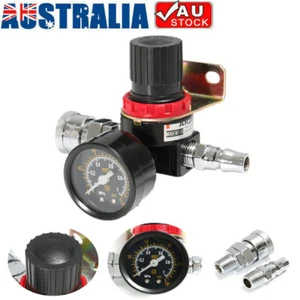 1/4'' AR-2000 Air Compressor Regulator Relief Pressure Control Valve Gauge Hose - Picture 1 of 10