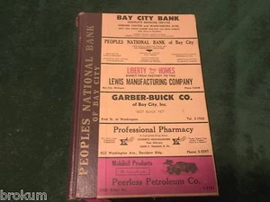 1956 POLK'S DIRECTORY BAY CITY MICHIGAN, ESSEXVILLE AND LAGOON BEACH - Picture 1 of 9