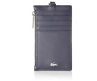 Lacoste Fitzgerald Leather Neck Strap Zippered Card Holder NH3159-021 Peacoat