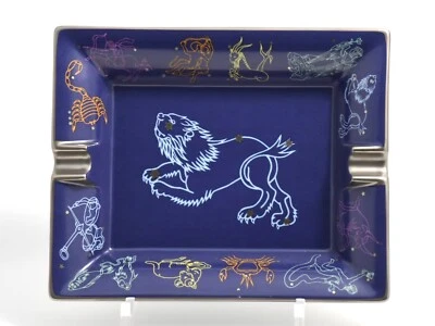 Hermes Signo del Zodiaco Leo Bandeja de Cambio Estrella Constelación Porcelana Cenicero Plato Foto 1 de 4