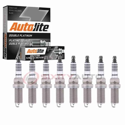 8 pc Autolite Double Platinum Spark Plugs for 2008-2012 Nissan Pathfinder un Foto 1 de 4