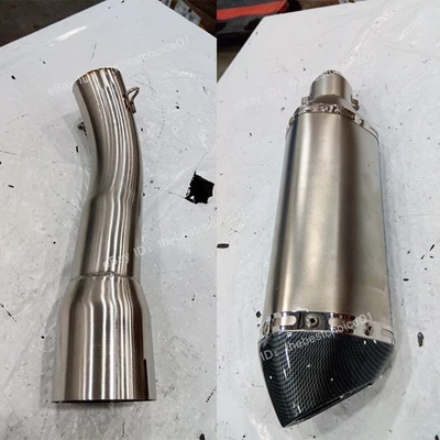 Tubo silenciador punta de silenciador de 51 mm tubo de escape deslizable de enlace medio para Yamaha FZ1 2006-2015 Foto 1 de 4