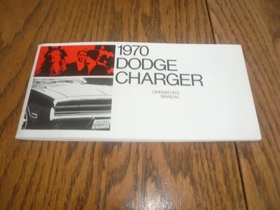 1970 DODGE CHARGER OPERATOR'S MANUAL - GLOVE BOX - 6/29 - Image 1 of 2