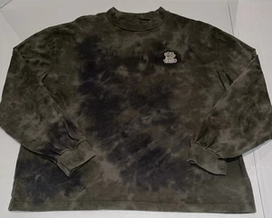 Vans Men’s Long Sleeve Tie Dye Shirt Size Large Olive Green Black Logo C118 - Picture 1 of 12