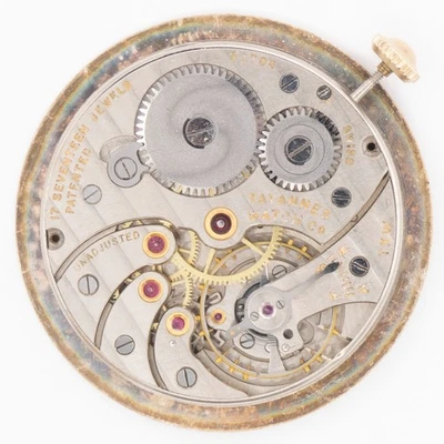 Tavannes 33.8 x 5.3 mm 17-Jewel Antique Pocket Watch Movement - Image 1 of 4
