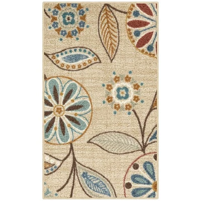 Reggie Floral Kitchen Rug - Made in USA - Washable, Non Slip Indoor Carpet fo... - Image 1 of 4