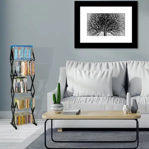 Atlantic Mitsu Estantería multimedia portátil de 5 niveles, protege y organiza valor - Imagen 1 de 2