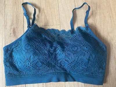 Sujetador Coobie Intimates Sin Alambres Talla Única Cami Encaje 9050 Azul Correa Ajustable* Foto 1 de 4