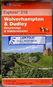 Wolverhampton and Dudley: Sheet 219 (Lamfold Explorer Map) : Ordnance Survey - Picture 1 of 2