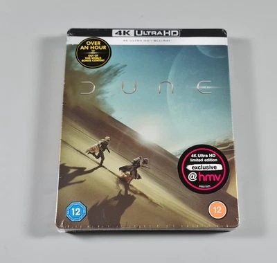 RARE Dune (2021) - 4K / Ultra HD - HMV Limited Edition Steelbook - NEW & SEALED - Image 1 of 3