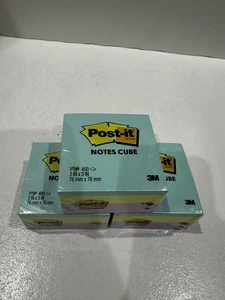 Post-it Notes Original Sticky Notes Cube, 3" x 3", 400 Sheets, 3 Pack - Picture 1 of 2